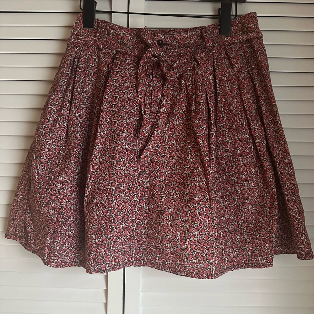 Cottagecore Floral A-Line Mini Skirt